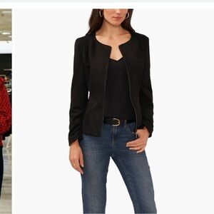 Vince Camuto Brown Faux Suede Jacket